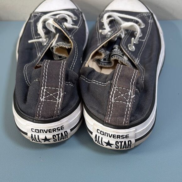 Converse Blue-Gray Elastic Heel Low-Top Sneakers Size 9 - Picture 4 of 8